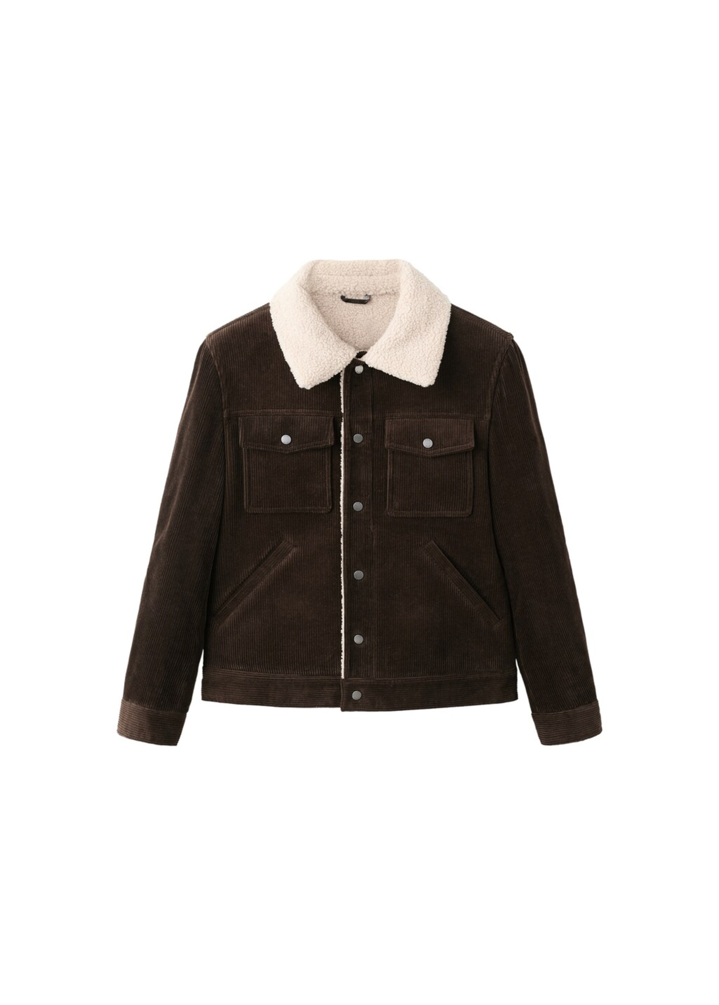 MANGO MAN Winter Jacket 'Moris' in Brown: front