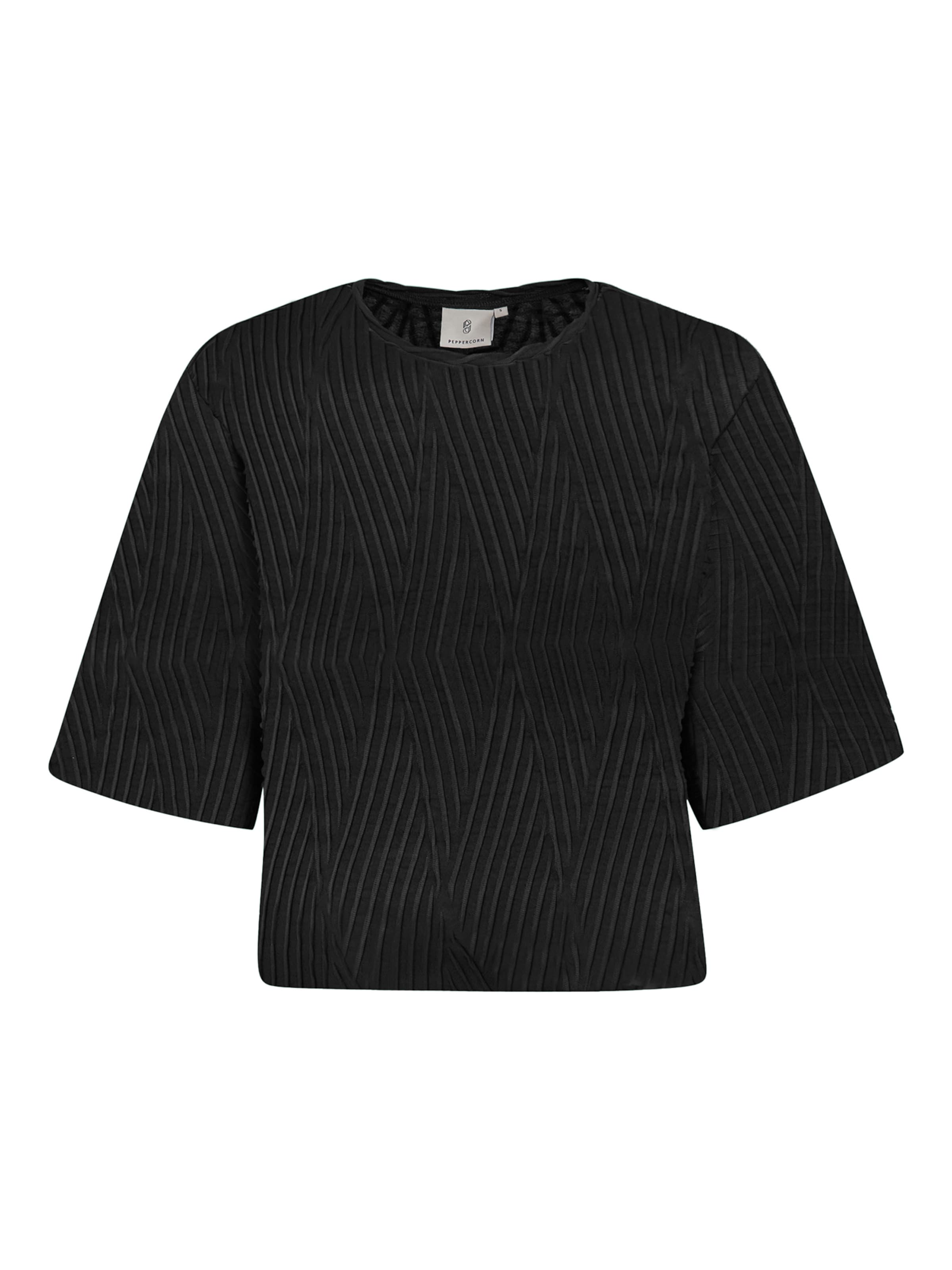 Peppercorn Tričko 'Dove' – černá: přední strana