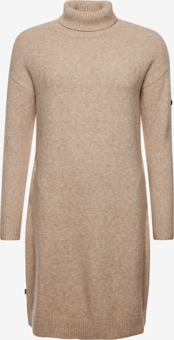 Superdry Knitted dress in Beige: front