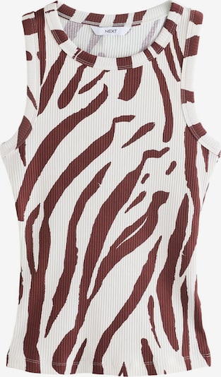 Palaidinė be rankovių iš Next, spalva – ruda / balta, Prekių apžvalga