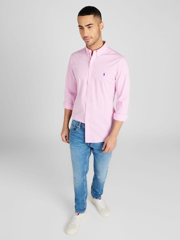 rozā Polo Ralph Lauren Slim fit Krekls