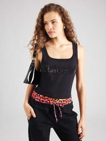 Just Cavalli Top in Schwarz: predná strana