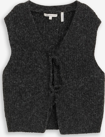 Cardigan TOM TAILOR DENIM en gris : devant
