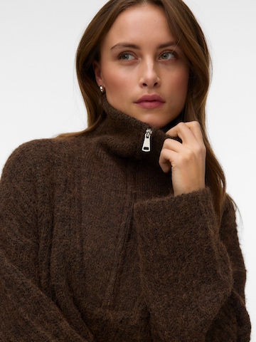 VERO MODA Sweater 'VMNolan' in Brown