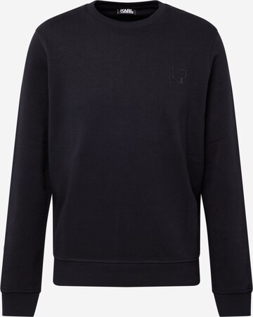 Sweat-shirt Karl Lagerfeld en noir : devant