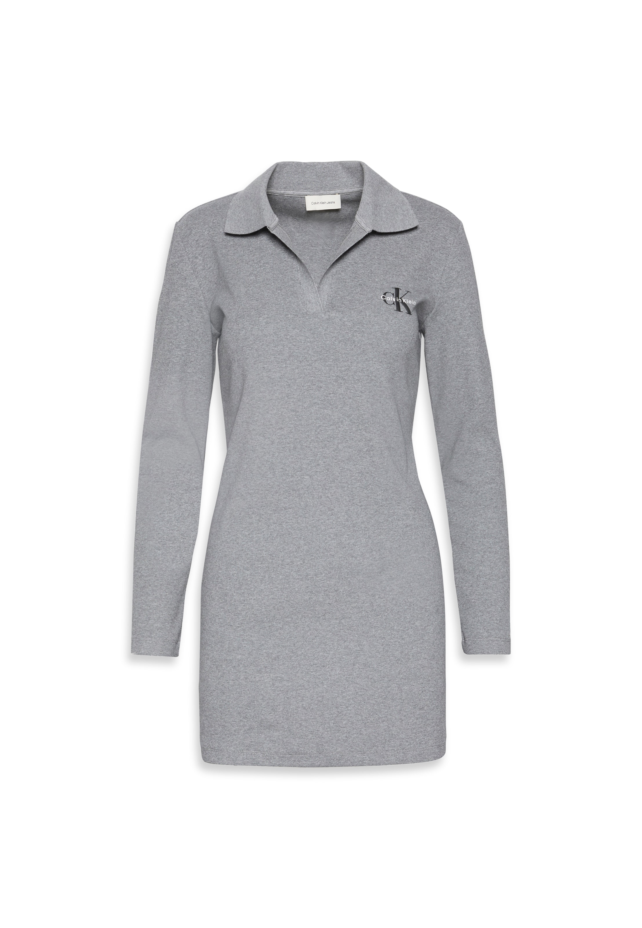 Calvin Klein Jeans Šaty – šedá: přední strana