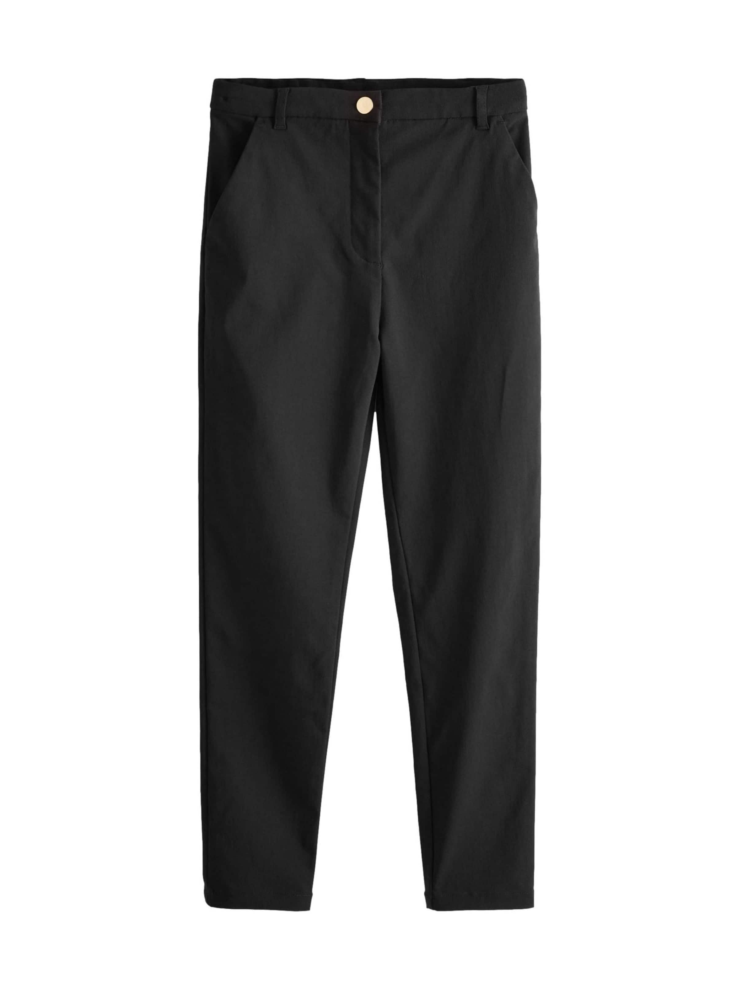 Next Skinny Kalhoty 'Senior Gold Snap' – černá: přední strana