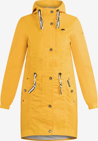 Manteau fonctionnel Schmuddelwedda en jaune : devant