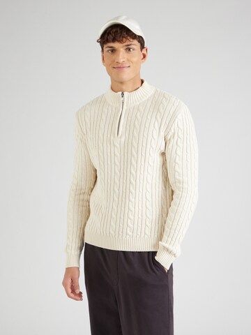 Pull-over 'Nikolai' ABOUT YOU en beige : devant