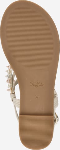 BUFFALO T-Bar Sandals 'CAPRI' in Beige