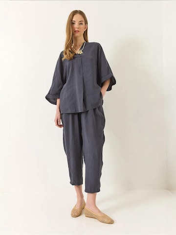 Bianco Lucci - Calças de fato em cinzento