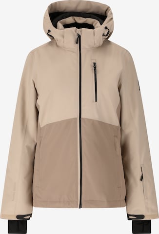 Whistler Athletic Jacket 'Drizzle' in Beige: front