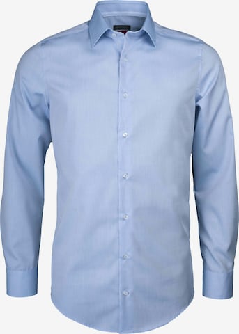 Coupe slim Chemise business ROY ROBSON en bleu : devant