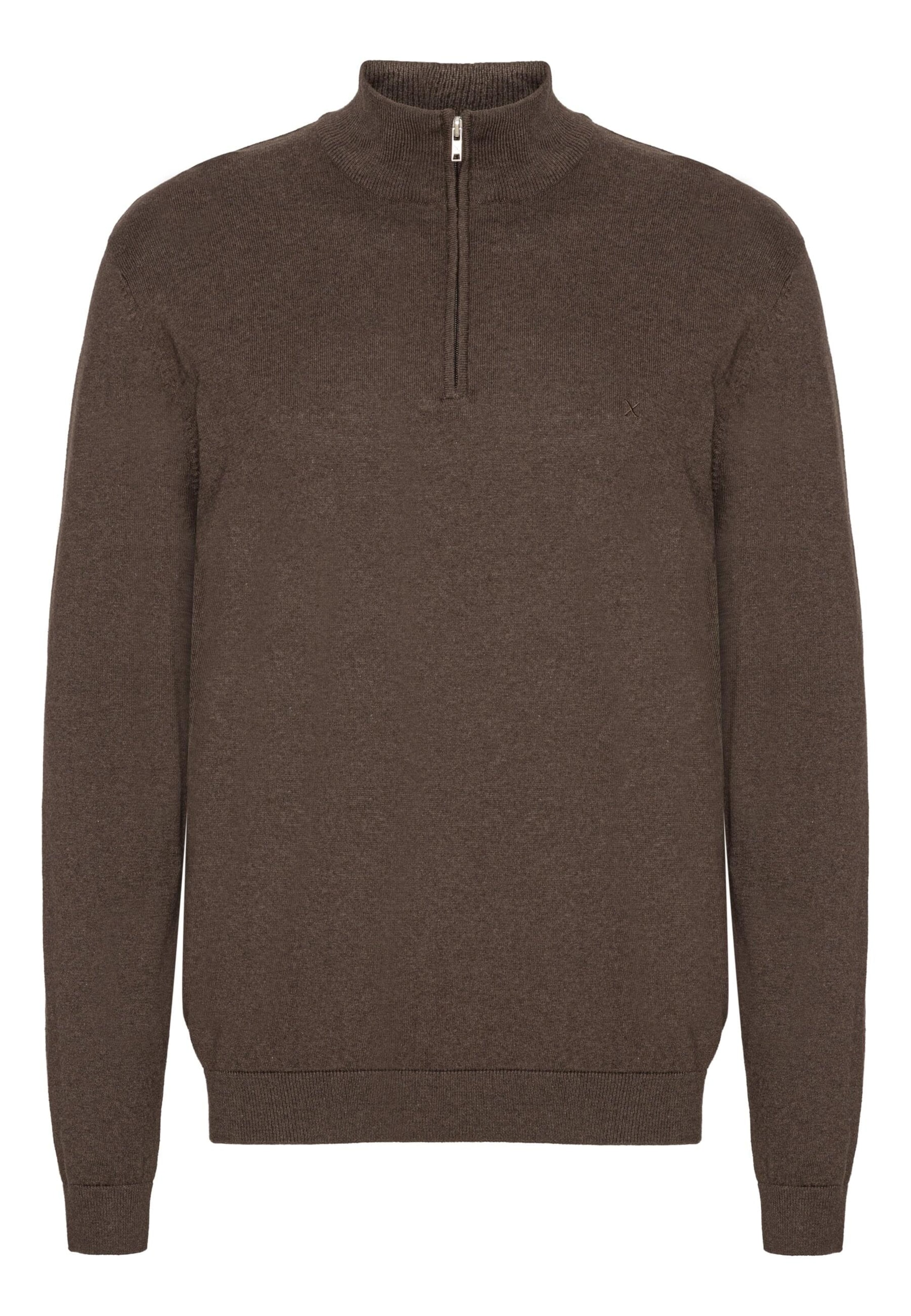 Clean Cut Copenhagen Svetr 'Claude' – hnědá: přední strana