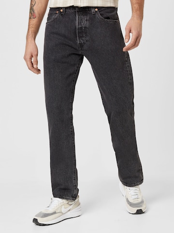 LEVI'S ® Regular Jeans '501' in Zwart: voorkant