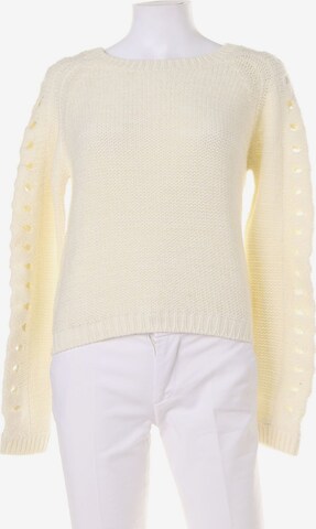 Rainbow Sweater & Cardigan in S-M in White: front