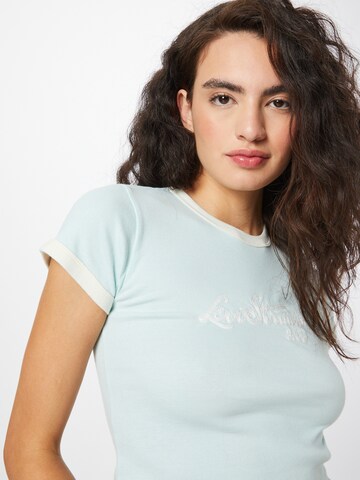 LEVI'S ® Shirt 'Graphic Ringer Mini Tee' in Blau