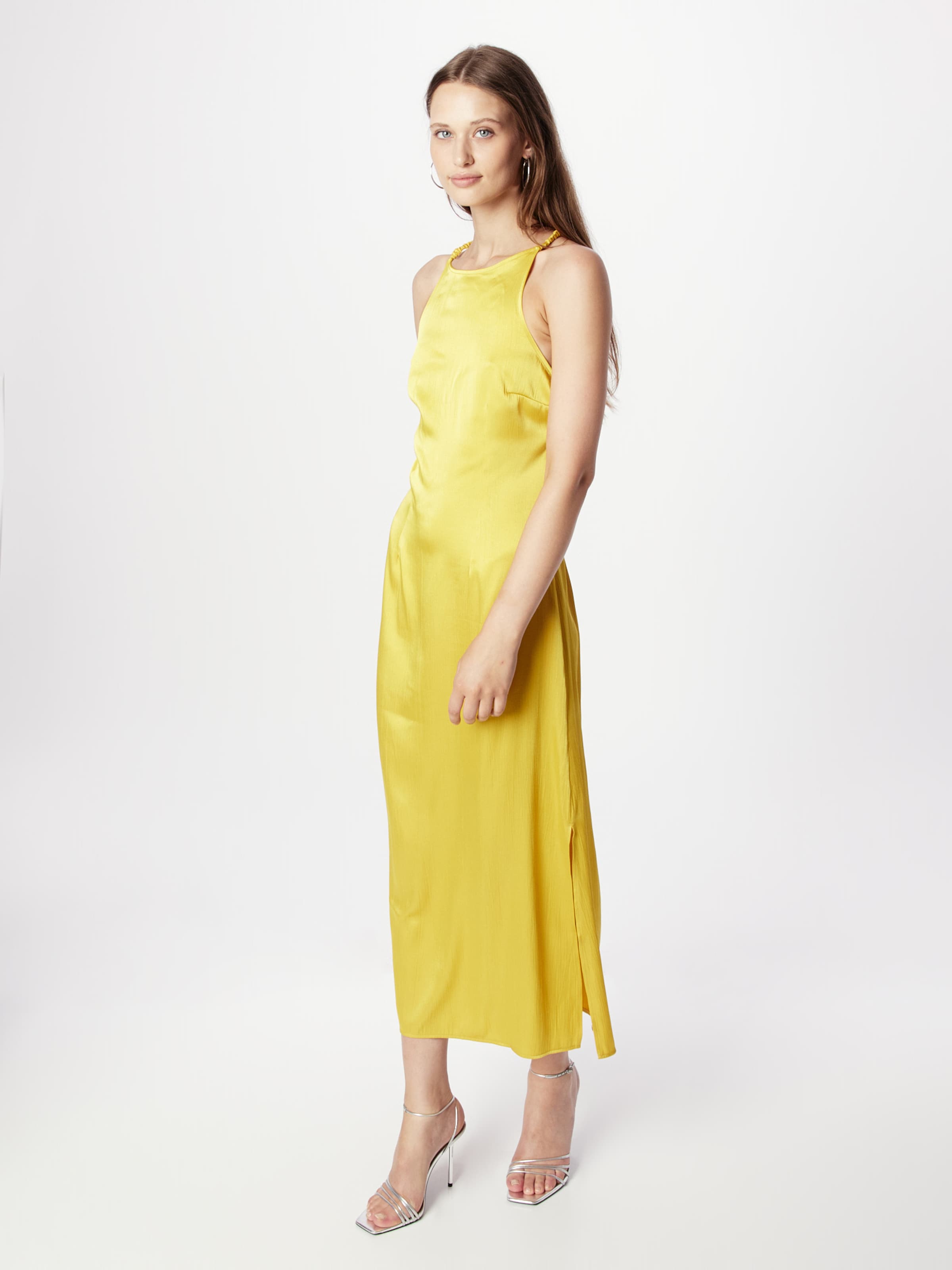 Topshop yellow slip on sale dress