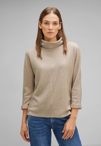 STREET ONE Sweater in Beige: front