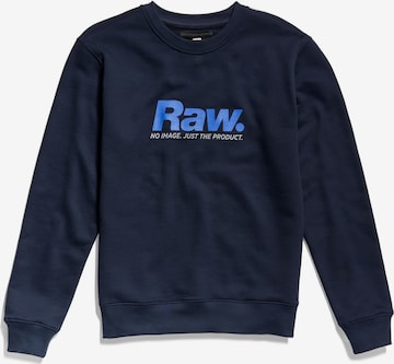 Sweat-shirt G-Star RAW en bleu : devant