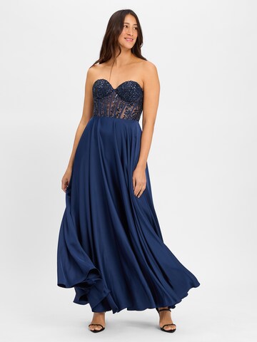 Laona Abendkleid in Blau: Vorderseite