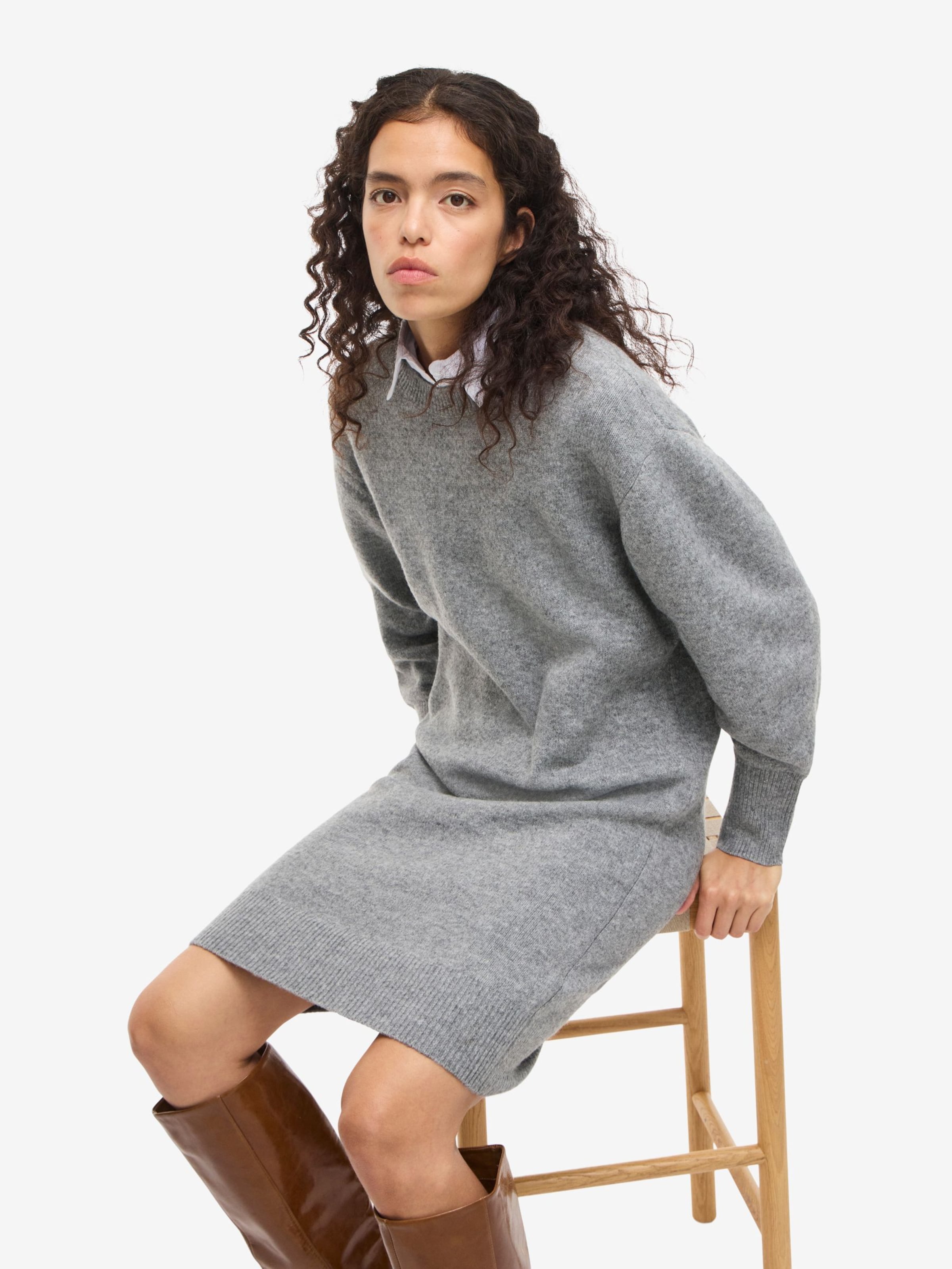 Abito in maglia di Noisy may in grigio