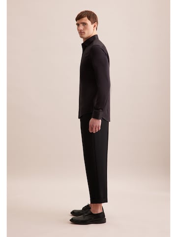 SEIDENSTICKER Regular Fit Hemd in Schwarz