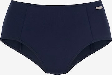 VENICE BEACH Athletic Bikini Bottoms in Blue: front