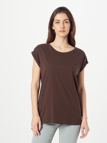 Urban Classics Shirt in Bruin: voorkant