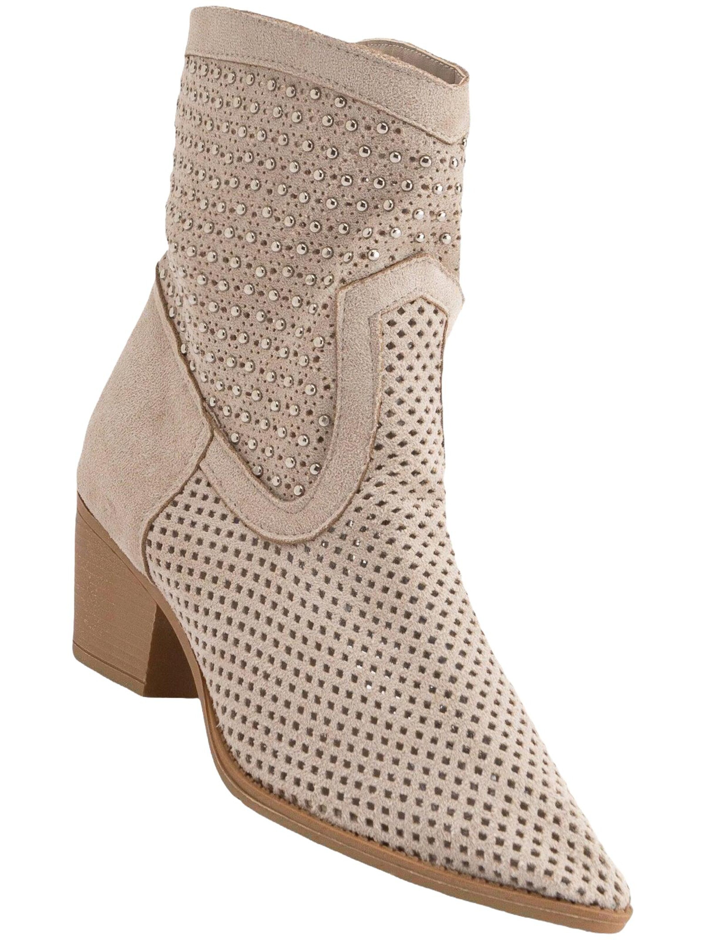 Limoya Boots 'Savina' in Beige: front