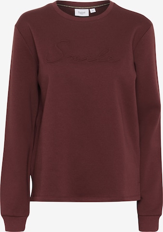 Sweat-shirt 'LyonaSZ' SAINT TROPEZ en marron : devant