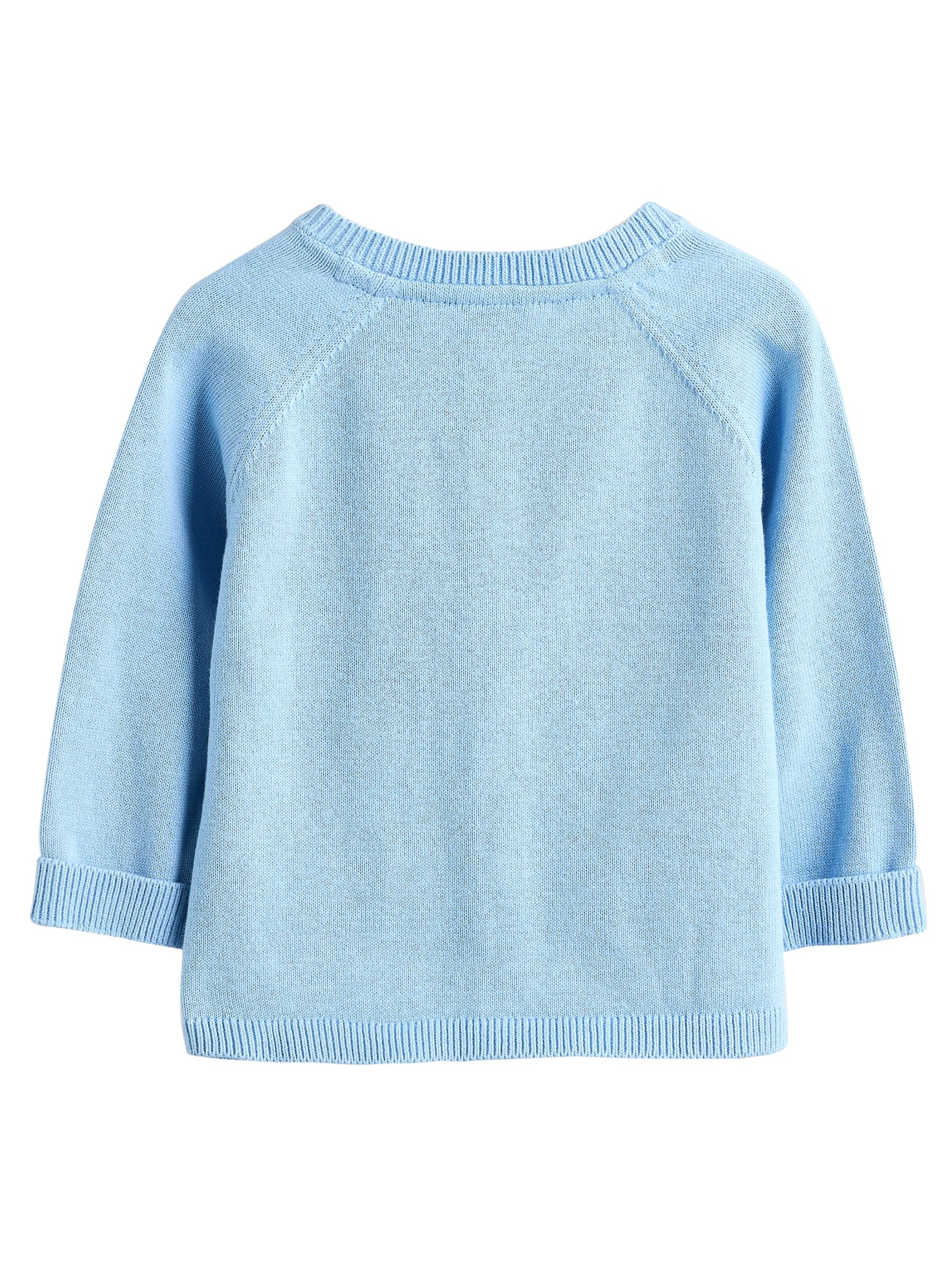 Next Pletená bunda – modrá