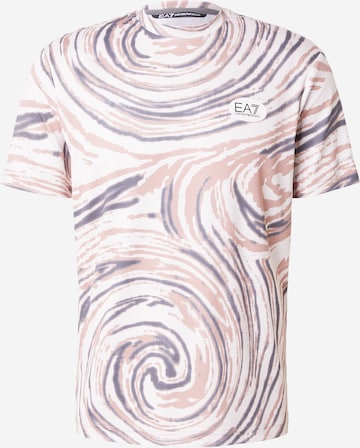 Tricou funcțional de la EA7 Emporio Armani pe bej: față