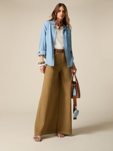 Baggy Pantalon oltre en marron : devant