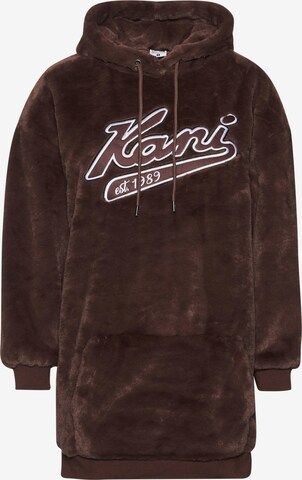 Karl Kani Sweatshirt 'Varsity' in Bruin: voorkant