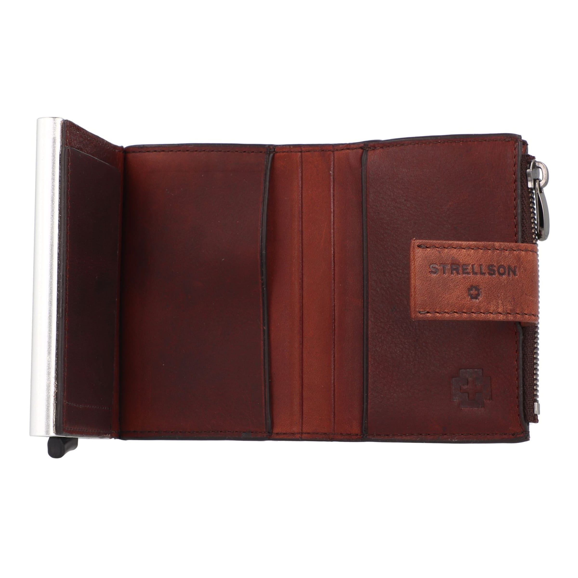 STRELLSON Portemonnaie 'Brick Lane C-Four' in Braun