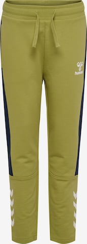 Hummel Regular Broek in Groen: voorkant