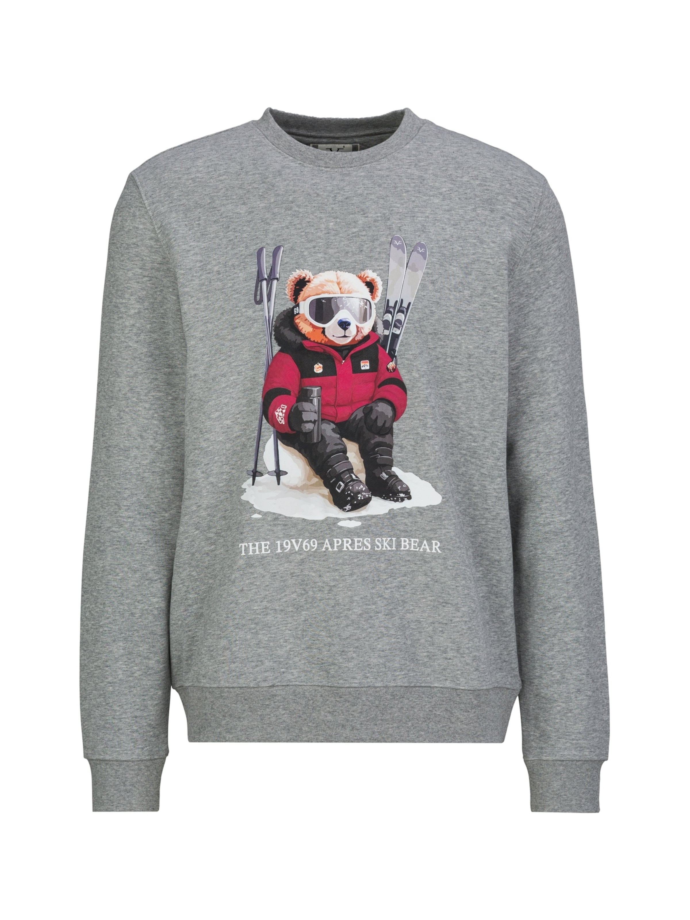 19V69 ITALIA Sweatshirt 'Nico' in Grey: front