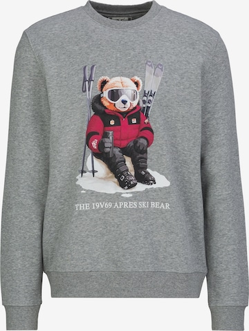 Sweat-shirt 'Nico' 19V69 ITALIA en gris : devant