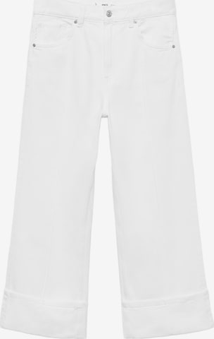 MANGOWide Leg/ Široke nogavice Traperice 'GALA' - bijela boja: prednji dio