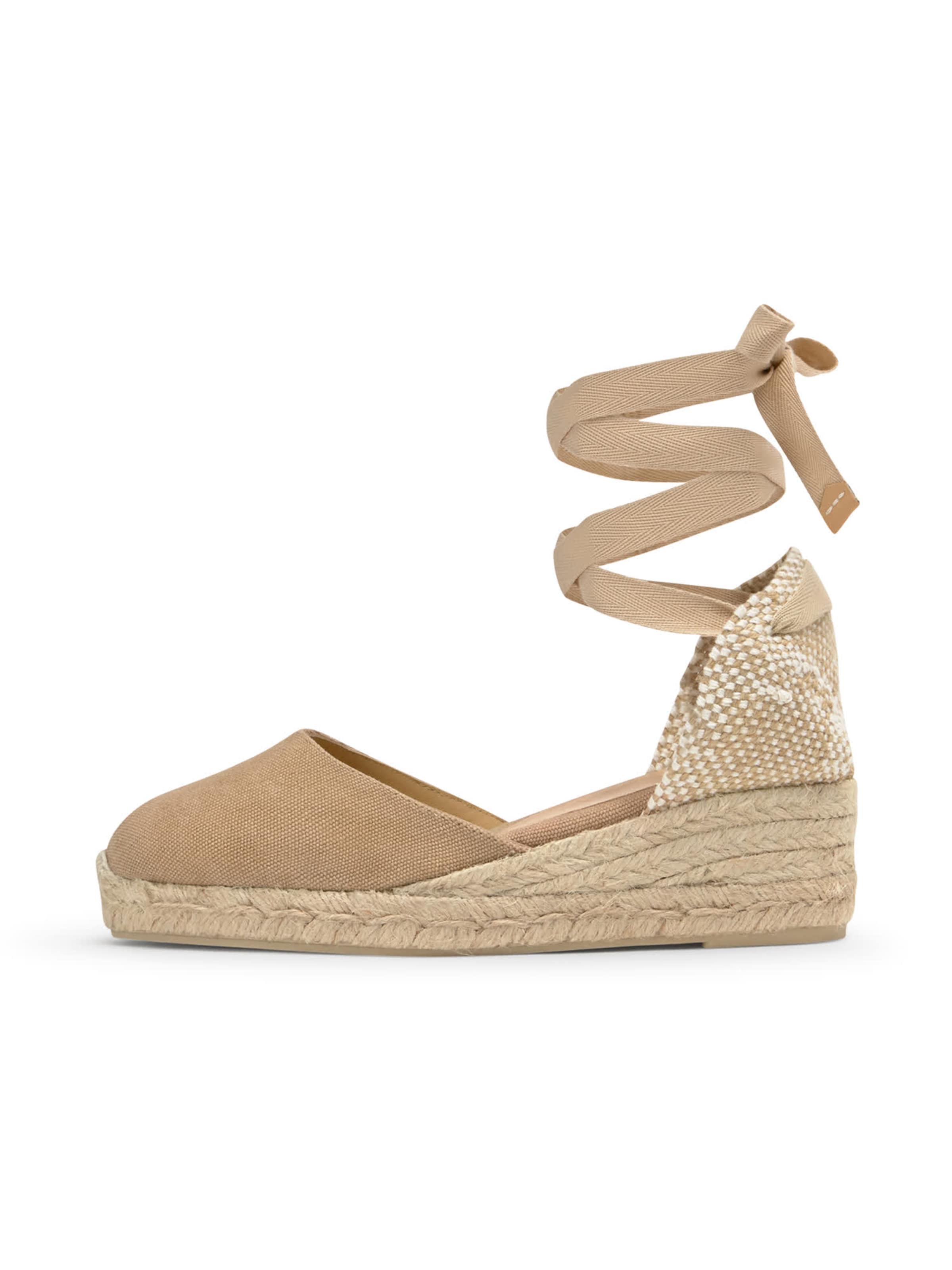 smėlio Castañer Espadrilės 'CARINA': priekis
