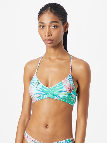 Hurley Bustier Sportbikinitop 'JAVA' in Blauw: voorkant