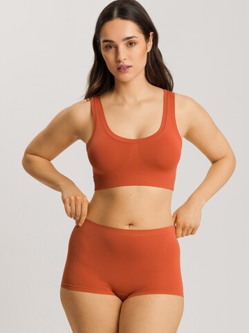 Hanro Bralette Bra ' Touch Feeling ' in Orange: front