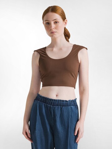 DEHA Top in Bruin: voorkant