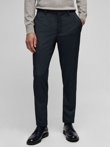 Coupe slim Pantalon HECHTER PARIS en bleu : devant