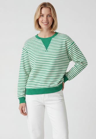 Sweat-shirt usha BLUE LABEL en vert : devant
