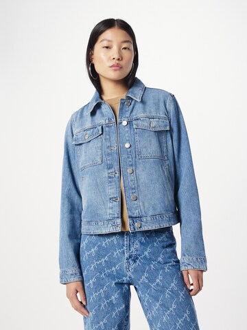 BOSS Between-season jacket in Blue: front