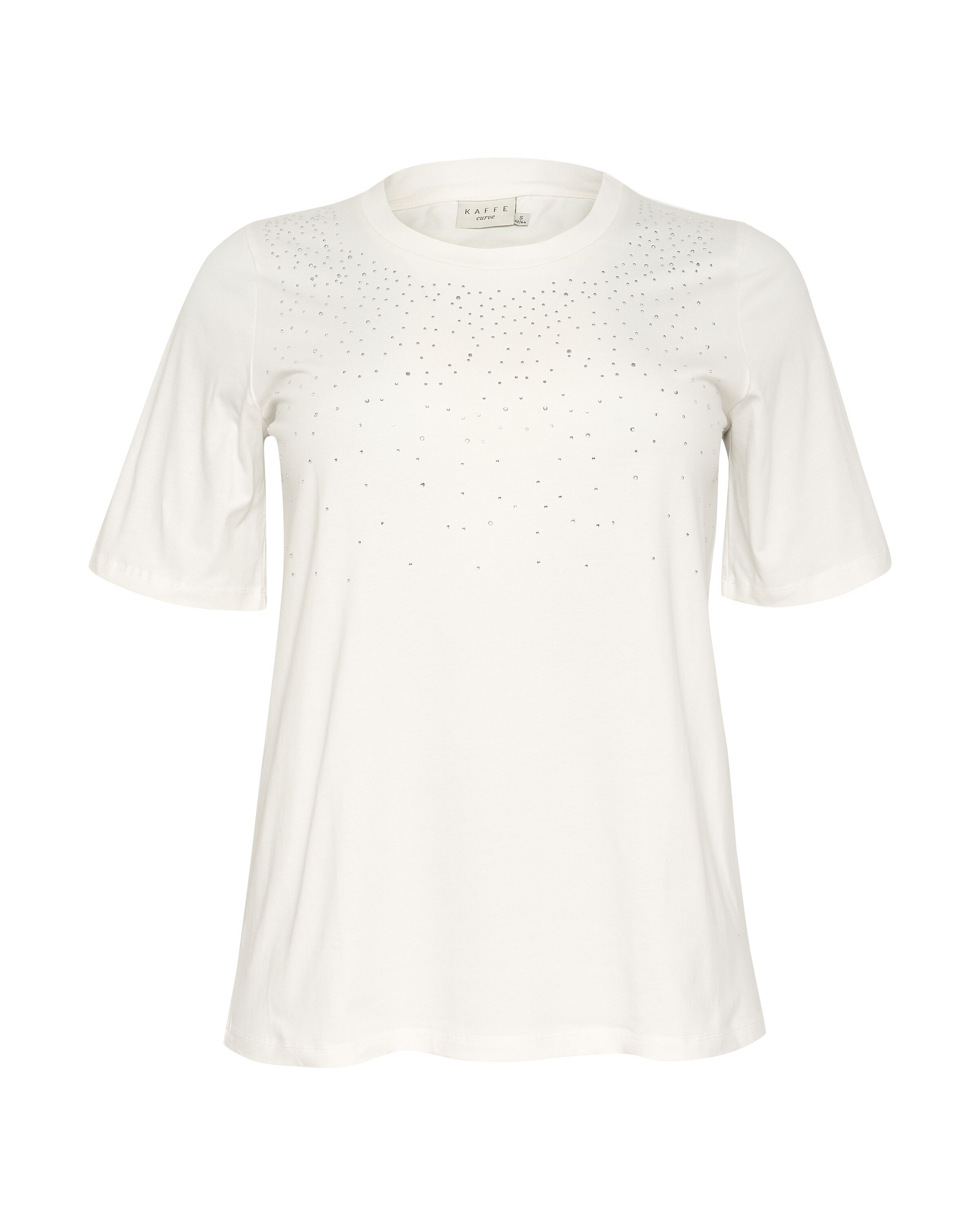 KAFFE CURVE Футболка в Белый: спереди