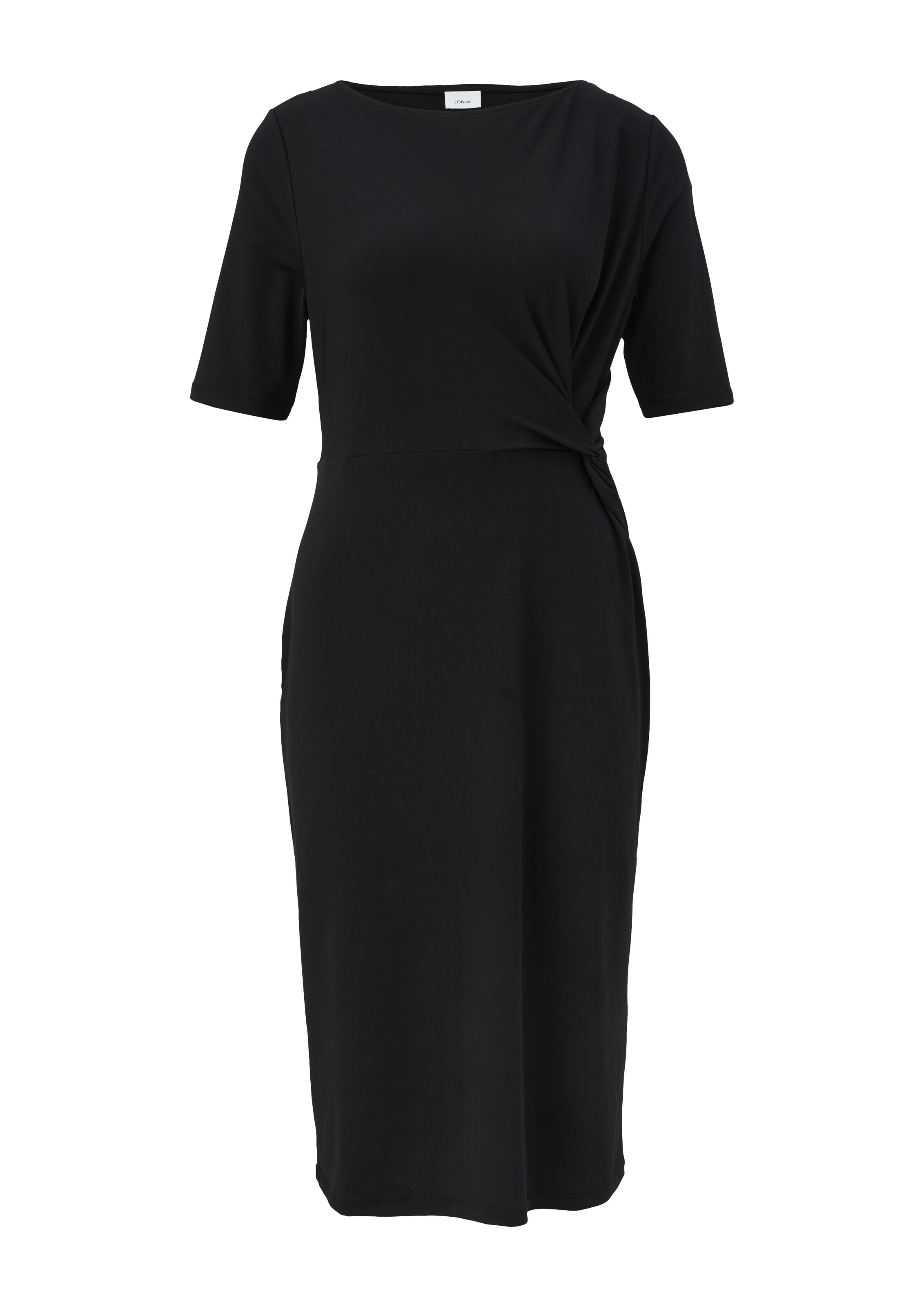 s.Oliver BLACK LABEL Kleid in Schwarz: Vorderseite