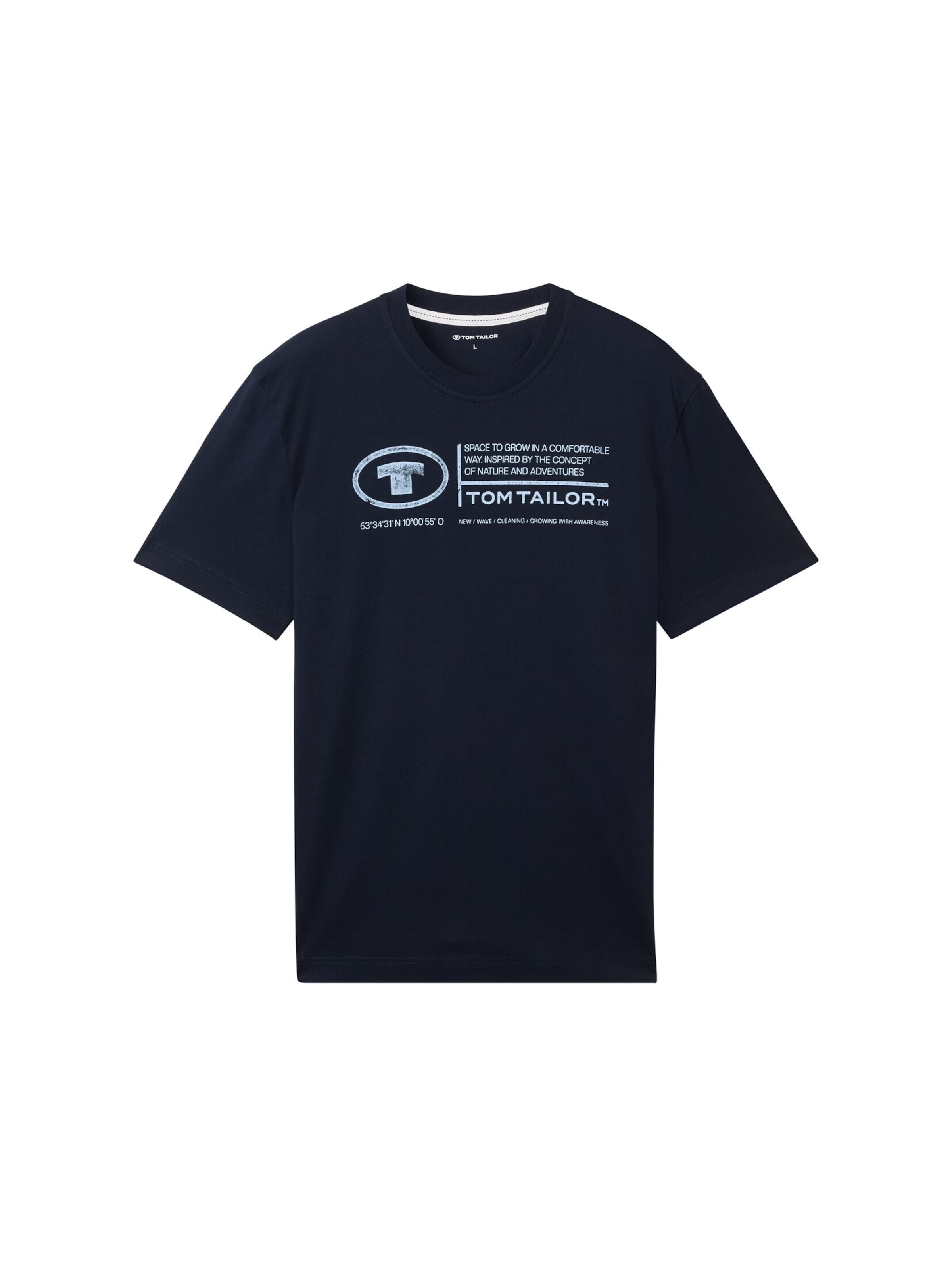TOM TAILOR Футболка в Синий: спереди